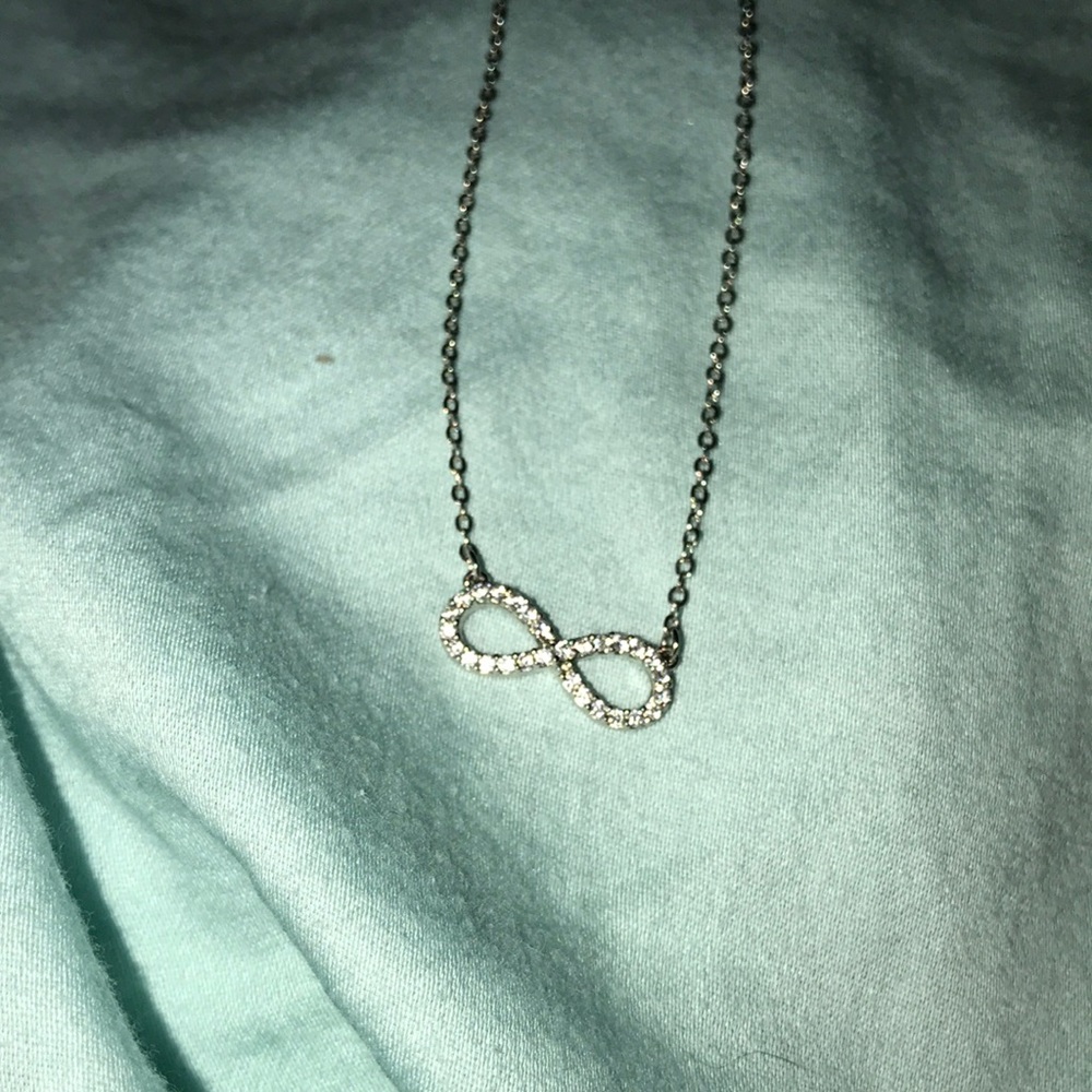 Infinity sign silver necklace
